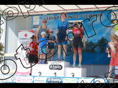triathlon S Vierzon arrivée et Podium